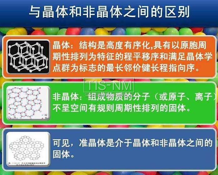 晶体、非晶体、准晶体之间的区别