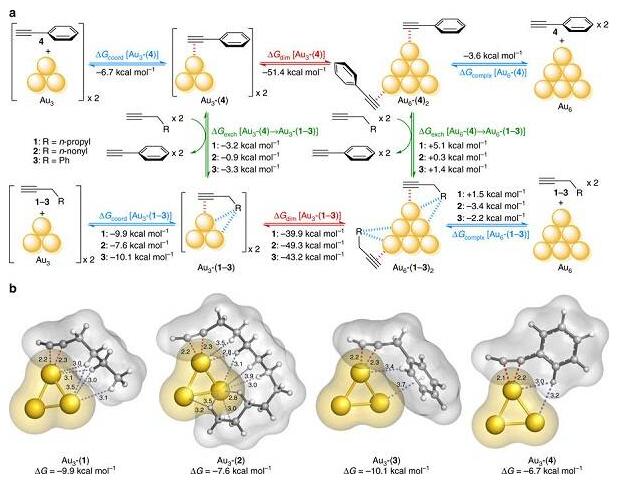 金底物相互作用在催化金亚纳米团簇中的关键作用